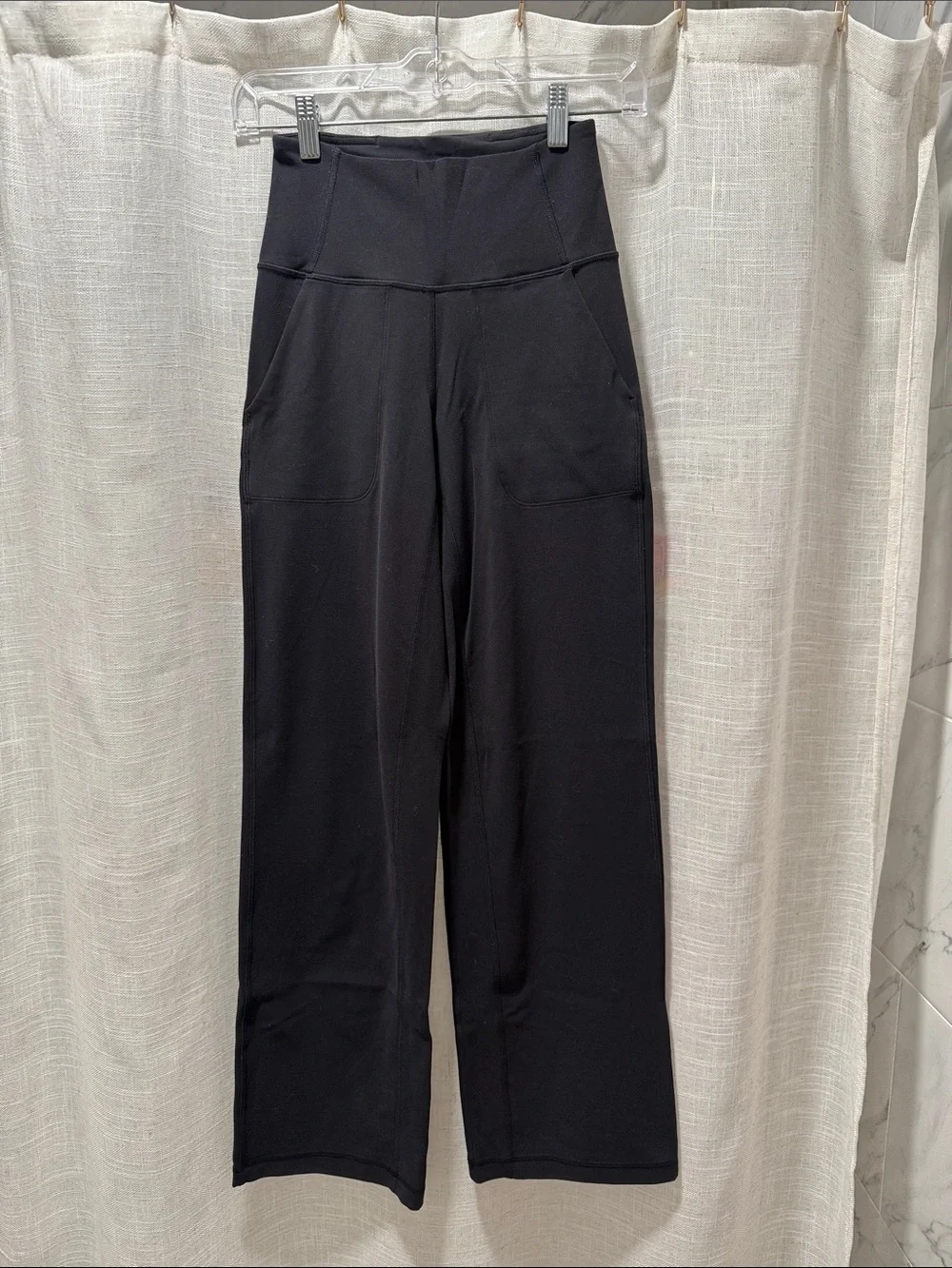 lululemon athletica Black Wide-Leg High-Rise Pants